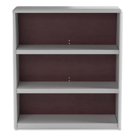 Safco ValueMate Economy Bookcase, Three-Shelf, 31.75w x 13.5d x 41h, Gray 7171GR